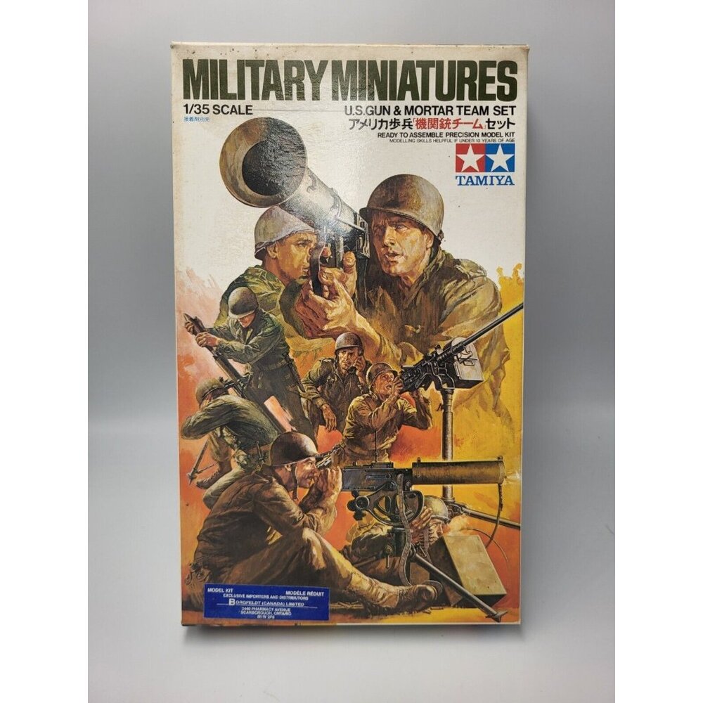 1/35 TAMIYA U.S. GUN & MORTAR TEAM SET MODEL KIT # 35086**400